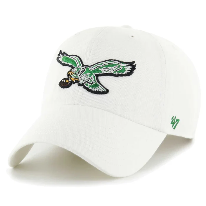 Philadelphia Eagles '47 Gridiron Classics Clean Up Legacy Adjustable Hat - White